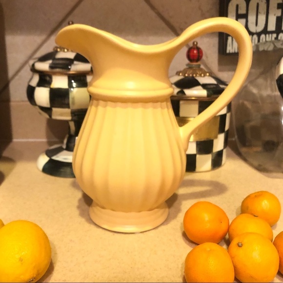 Vintage Yellow Milk or Juice Pitcher - Picture 2 of 11